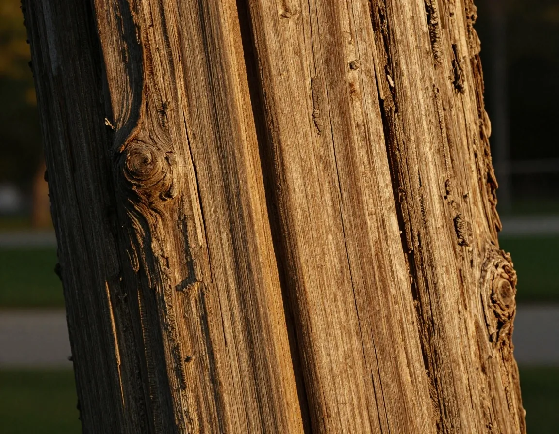 Textura de corteza de roble bajo luz cálida